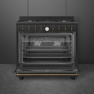 תנור משולב שחור מלא מתצוגה