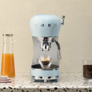 מכונת אספרסו ידנית בצבע תכלת