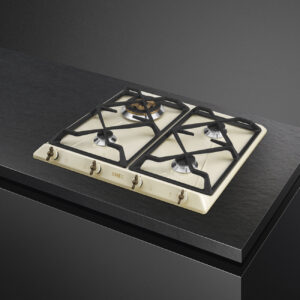 כיריים גז בצבע קרם