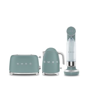 סט מצנם ומכשיר סודה + קומקום במתנה - בצבע ירוק אמרלד