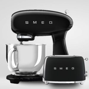 סט מיקסר עומד ומצנם קופץ - בצבע שחור