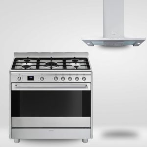 תנור משולב נירוסטה + קולט אדים במבצע