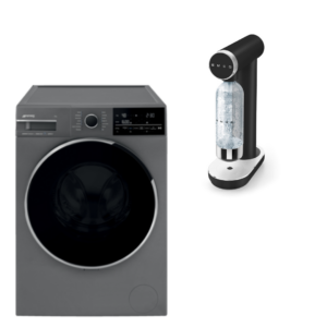 מכונת כביסה אפור אבן במבצע + מכשיר סודה במתנה