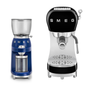 מכונת אספרסו ידנית במגוון צבעים + מטחנת קפה כחול מטאלי במתנה