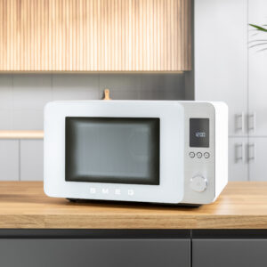 מיני תנור מיקרוגל טורבו אקטיבי עם גריל שולחני בצבע לבן
